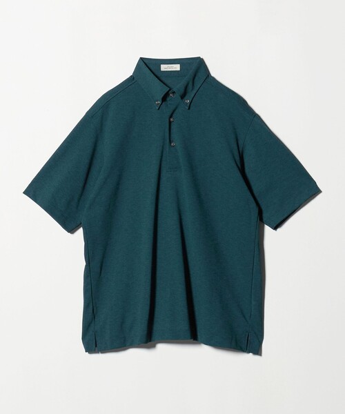 green label relaxing（グリーンレーベルリラクシング）の「Primeflex D/T メッシュ ボタンダウン ポロシャツ -ストレッチ・吸水速乾・通気性-（ポロシャツ・メンズ・ライトブルー/ネイビー/グレー系/ライトグレー・XL/M/L/S）」の18枚目の写真