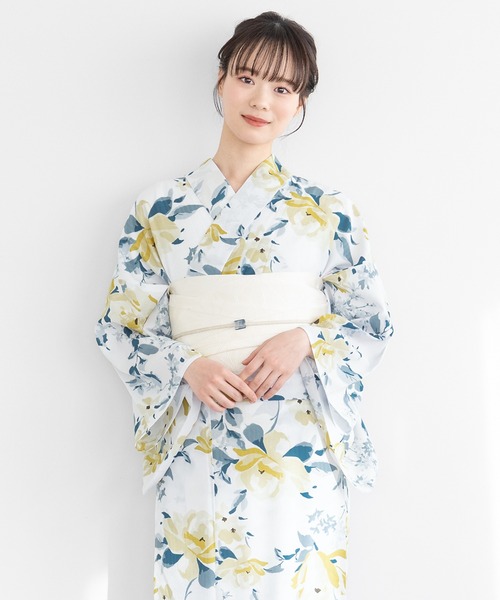 【floro by SOUBIEN】浴衣2点セット ソウビエン SOUBIEN] ソウビエン 浴衣 2点 セット (浴衣/半幅帯) レディース