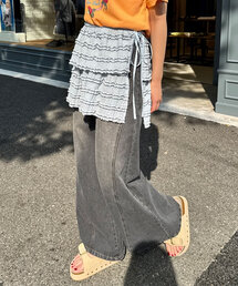 CIAOPANIC（チャオパニック）の「巻きスカートSETフリルフレアパンツ（その他パンツ）」