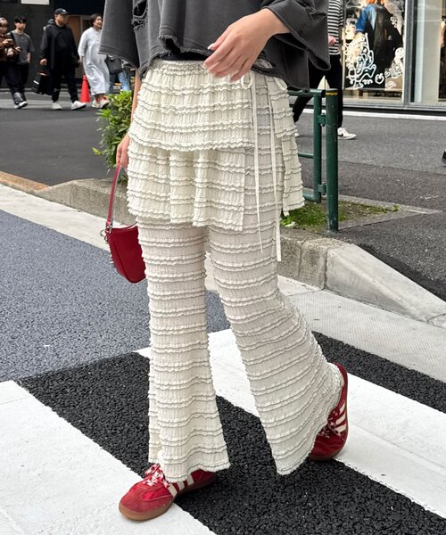 グレー フレア巻きスカート風パンツ　tao COMME des GARÇONS kldclothing_uslpmmkem70h