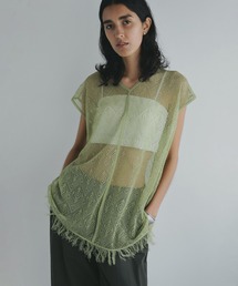 【美品】MANOF マノフ クラネ フロントタック キルティングトップス  S 美品】MANOF マノフ クラネ フロントタック キルティング