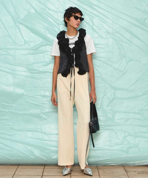 Washer Ruffle Tops/ワッシャーフリルトップス【MAISON SPECIAL