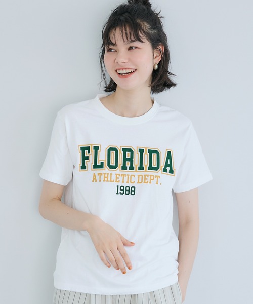 coca(coca)(コカ)の「ベーシックプリントTシャツ(Tシャツ/カットソー・レディース・E/D/F/A/B/C・XL/L/M/S)」の2枚目の写真