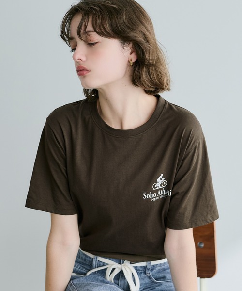 coca(coca)(コカ)の「ベーシックプリントTシャツ(Tシャツ/カットソー・レディース・E/D/F/A/B/C・XL/L/M/S)」の1枚目の写真