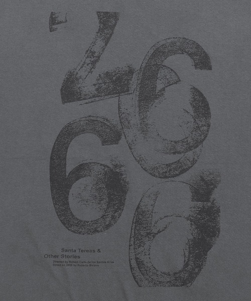 Figments(フィグメンツ)の「UPSIDEDOWNロゴビッグT(Tシャツ/カットソー・レディース・チャコールグレー/ホワイト・FREE)」の5枚目の写真