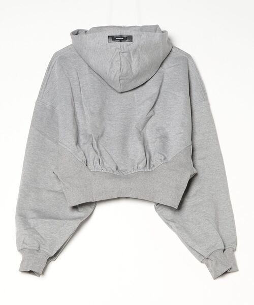 DOUBLE STANDARD CLOTHING(ダブルスタンダードクロージング)の「ハードコンパクト 裏毛プルオーバー(Tシャツ/カットソー・レディース・ブラック/グレー・FREE)」の18枚目の写真