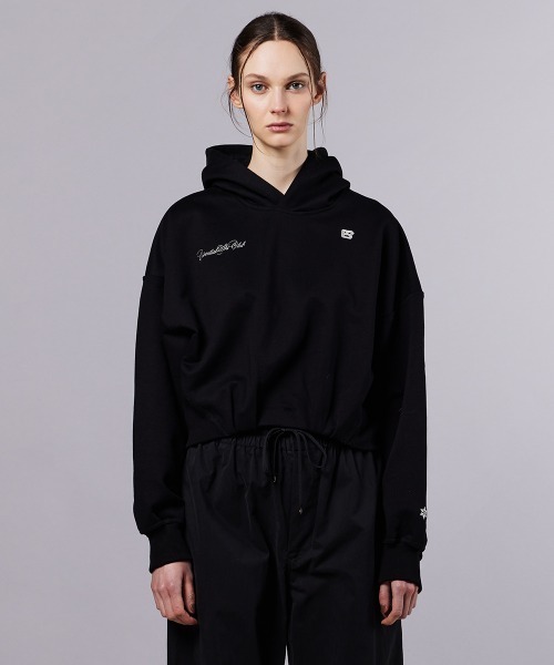 DOUBLE STANDARD CLOTHING(ダブルスタンダードクロージング)の「ハードコンパクト 裏毛プルオーバー(Tシャツ/カットソー・レディース・ブラック/グレー・FREE)」の5枚目の写真
