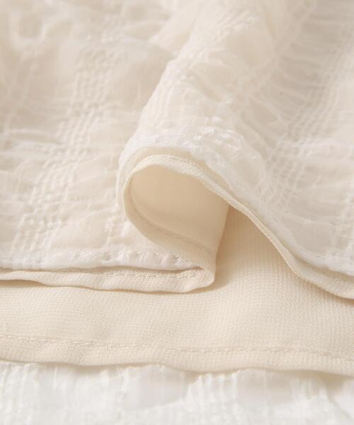 ITEMS URBANRESEARCH（アイテムズ アーバンリサーチ）の「シアーチェックレイヤードブラウス（シャツ/ブラウス・レディース・ブラック/ライトベージュ・FREE）」の3枚目の写真