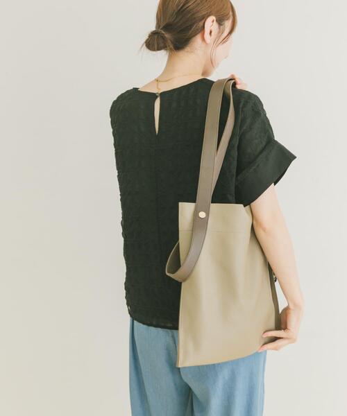 ITEMS URBANRESEARCH（アイテムズ アーバンリサーチ）の「シアーチェックレイヤードブラウス（シャツ/ブラウス・レディース・ブラック/ライトベージュ・FREE）」の7枚目の写真