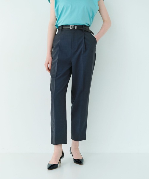 N.O.R.C(ノーク)の「ウォッシャブルテーパードパンツ【CLEAN MOTION】(その他パンツ・レディース・チャコール/ネイビー・S/M)」の1枚目の写真