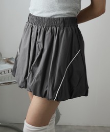 ライン入りバルーンミニスカート
