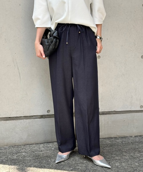 Emma Taylor(エマテイラー)の「デニムライクドッキングイージーパンツ(その他パンツ・レディース・ブラック/ネイビー・FS/FREE)」の2枚目の写真