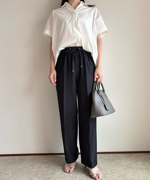 Emma Taylor(エマテイラー)の「デニムライクドッキングイージーパンツ(その他パンツ・レディース・ブラック/ネイビー・FS/FREE)」の9枚目の写真