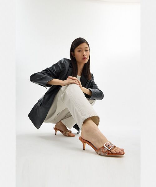 COACH Margot シグネチャー ジャカード マーゴット サンダル マーゴット サンダル・クリスタル シグネチャー ジャカード