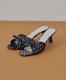 Dolce & Gabbana ドット柄 リボン ヒールサンダル ドット（水玉） Dolce & Gabbana(ドルチェ&ガッバーナ) 靴