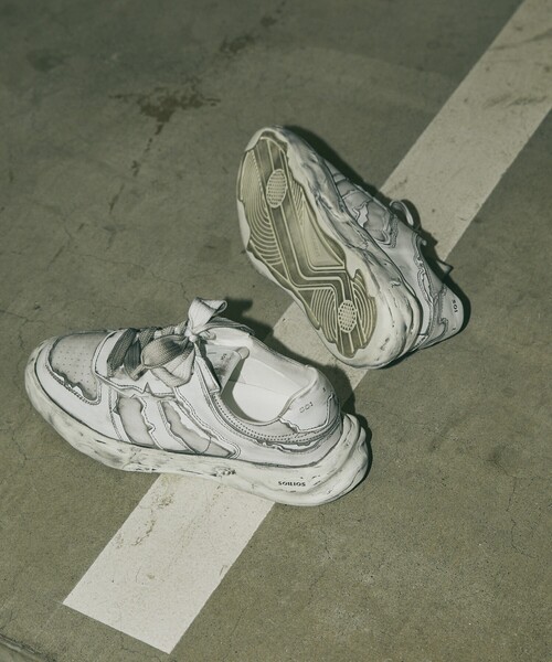 Firsthand（ファーストハンド）の「SOILIOS/ソイリオス SLS01YXT110 (26cm～28.5cmサイズ展開)（スニーカー・メンズ・ホワイト/ブラック・44/41/42/43/45）」の5枚目の写真