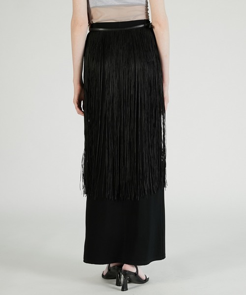 PRANK PROJECT（プランクプロジェクト）の「フリンジベルトスカート / Fringe Belt Skirt（スカート・レディース・ブラック/アイボリー・36/38）」の14枚目の写真