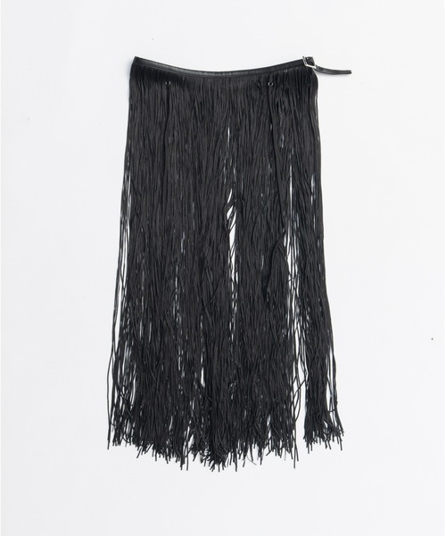PRANK PROJECT（プランクプロジェクト）の「フリンジベルトスカート / Fringe Belt Skirt（スカート・レディース・ブラック/アイボリー・36/38）」の5枚目の写真