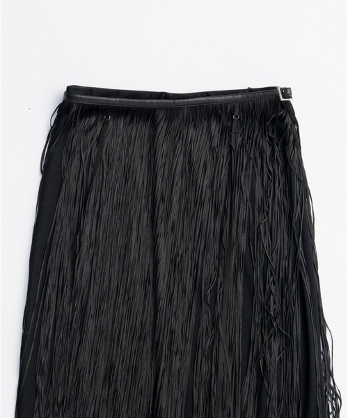 PRANK PROJECT（プランクプロジェクト）の「フリンジベルトスカート / Fringe Belt Skirt（スカート・レディース・ブラック/アイボリー・36/38）」の8枚目の写真