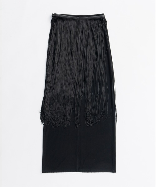 PRANK PROJECT（プランクプロジェクト）の「フリンジベルトスカート / Fringe Belt Skirt（スカート・レディース・ブラック/アイボリー・36/38）」の9枚目の写真