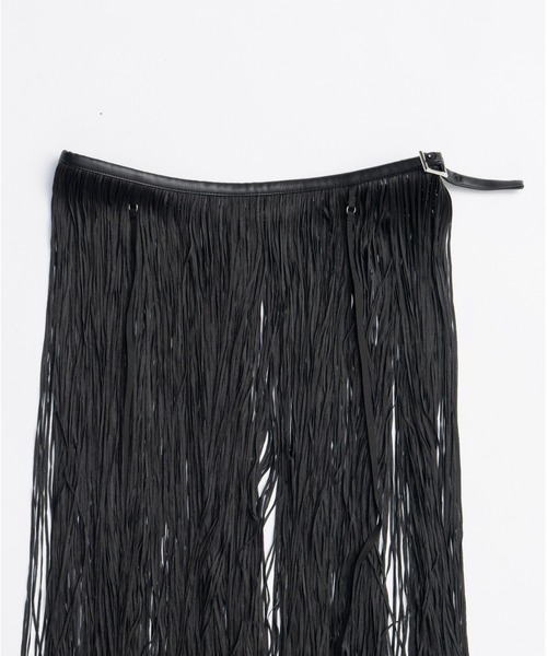 PRANK PROJECT（プランクプロジェクト）の「フリンジベルトスカート / Fringe Belt Skirt（スカート・レディース・ブラック/アイボリー・36/38）」の4枚目の写真