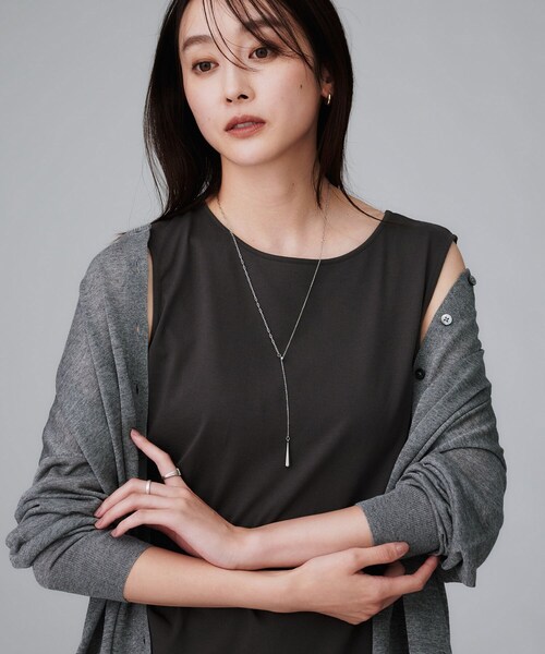 UNTITLED(アンタイトル)の「【ステンレス】Y字ドロップネックレス(ネックレス・レディース・シルバー/ゴールド・99)」の9枚目の写真