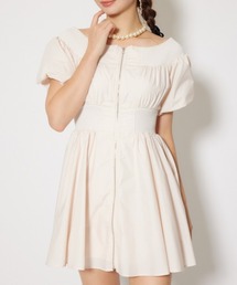 MA-1オフショルミニフレアワンピース 秋服