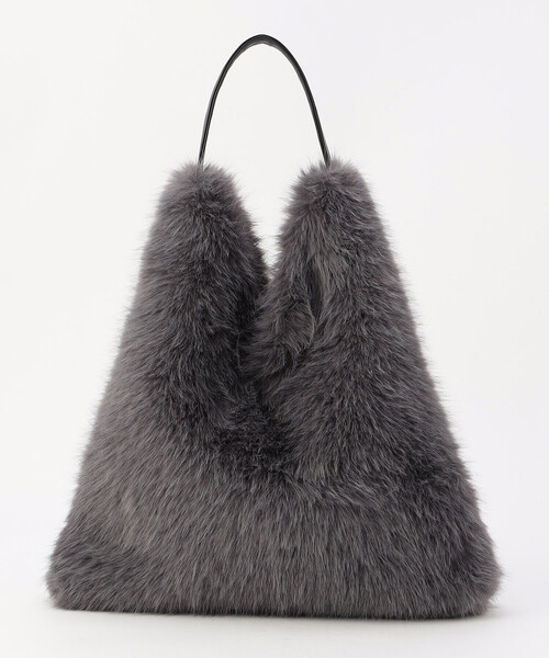 MONO　COMME CA（モノコムサ）の「フェイクファー ワンショルダー バッグ（ショルダーバッグ・レディース・モカ/アイボリー/グレー・FREE）」の17枚目の写真