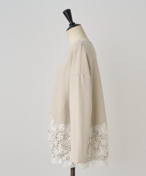 BEARDSLEY 裾レースカットソー美品 BEARDSLEY tシャツ 裾レースカットソー レディース : ZOZOTOWN