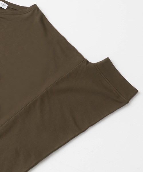 URBAN RESEARCH DOORS(アーバンリサーチドアーズ)の「『UR GREEN』ミニ裏毛変形プルオーバー(Tシャツ/カットソー・レディース・ブラック/カーキ/グレー系その他・MEDIUM)」の14枚目の写真