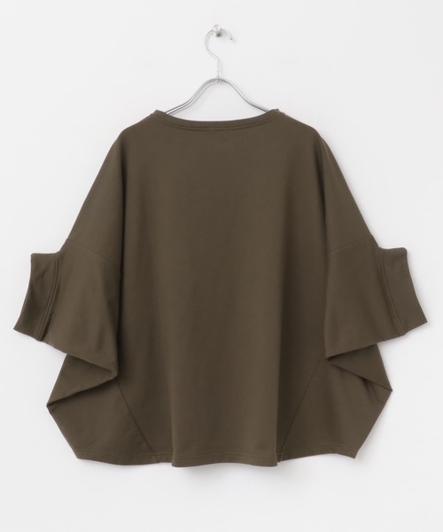 URBAN RESEARCH DOORS(アーバンリサーチドアーズ)の「『UR GREEN』ミニ裏毛変形プルオーバー(Tシャツ/カットソー・レディース・ブラック/カーキ/グレー系その他・MEDIUM)」の15枚目の写真