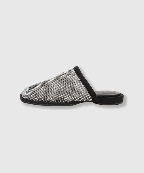 THINGS THAT MATTER(シングス ザット マター)の「SPARKLING MESH FLAT SANDALS / スパークリングメッシュフラットサンダル(サンダル・レディース・ブラック/ベージュ/レッド・37/38)」の5枚目の写真