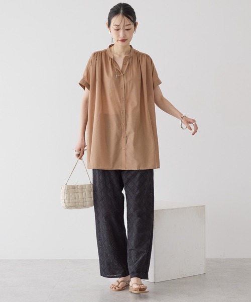 GREED INTERNATIONAL アイボリー レースパンツ M セール】 mizuiro ind ラップライクイージーパンツ （その他