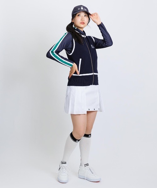 archivio（アルチビオ）の「<LADIES>ジップアップジャガードニットベスト（ベスト・レディース・ピンク/ホワイト/ネイビー・S/M）」の6枚目の写真