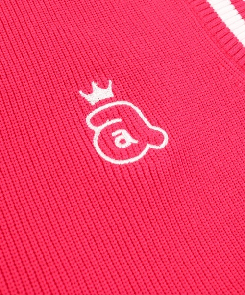 archivio（アルチビオ）の「<LADIES>ジップアップジャガードニットベスト（ベスト・レディース・ピンク/ホワイト/ネイビー・S/M）」の9枚目の写真