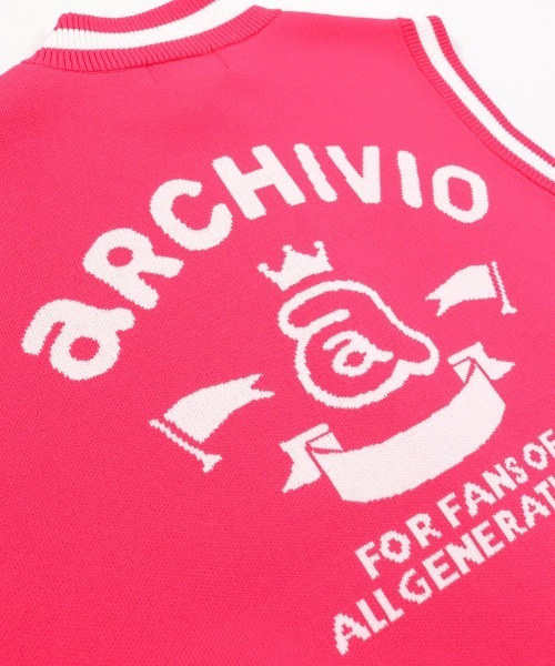 archivio（アルチビオ）の「<LADIES>ジップアップジャガードニットベスト（ベスト・レディース・ピンク/ホワイト/ネイビー・S/M）」の12枚目の写真