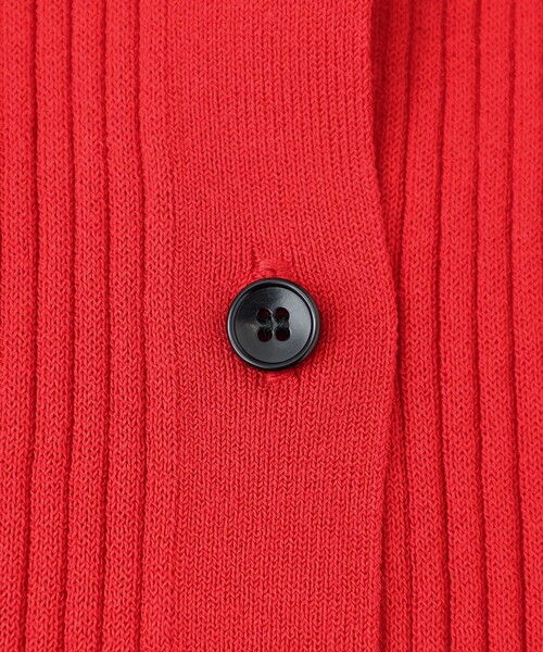 CAST:（キャストコロン）の「【イージーケア】ペプラムニット（ニット/セーター・レディース・レッド/オフホワイト/ブラック・M）」の14枚目の写真