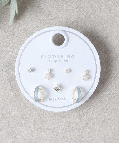 Flowering(フラワーリング)の「ガーリー/セットピアス(ピアス(両耳用)・レディース・ブラック/ゴールド系1/ブラック系2/ピンク系6/ゴールド系3/シルバー/ピンク系8/ピンク系1/ピンク系2/ピンク系3/シルバー系1/ピンク系4/シャンパン/ピンクゴールド/ゴールド系5/ゴールド系6/パープル/ホワイト/ゴールド系4/ブラック系1/ピンク系5/ブラック系3/ゴールド系2/ピンク系7・FREE)」の20枚目の写真