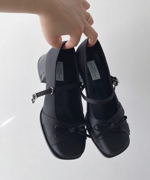 AS KNOW AS plus | サテンリボンヒールパンプス(パンプス)