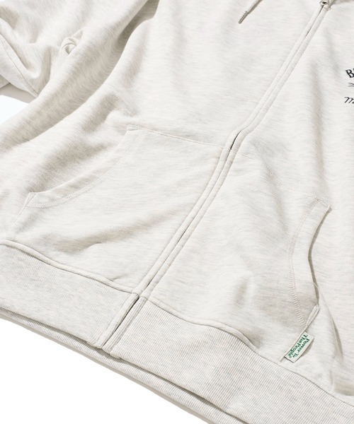 POWER TO THE PEOPLE（パワートゥーザピープル）の「【POWER TO THE PEOPLE】トラ刺繍ジップアップパーカー（パーカー・レディース・ブラック/キナリ/グリーン・LARGE/MEDIUM）」の13枚目の写真