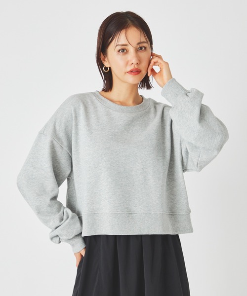 ever closet(エバークローゼット)の「スウェット プルオーバー(スウェット・レディース・ブラック/グレー・F)」の1枚目の写真