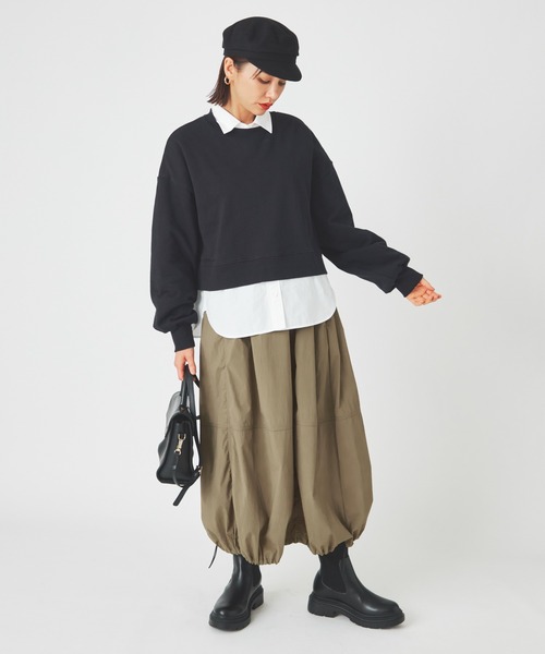 ever closet(エバークローゼット)の「スウェット プルオーバー(スウェット・レディース・ブラック/グレー・F)」の7枚目の写真
