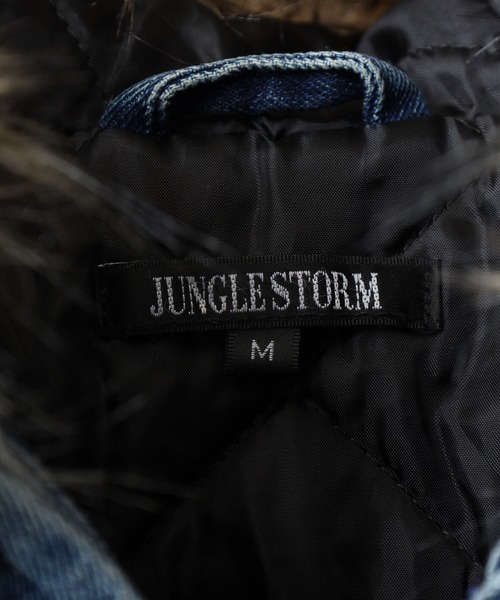 Jungle Storm(ジャングルストーム)の「JUNGLESTOTM デニム フードボンバーJ.K.(ブルゾン・メンズ・ブルー/ブラック・M/L)」の5枚目の写真