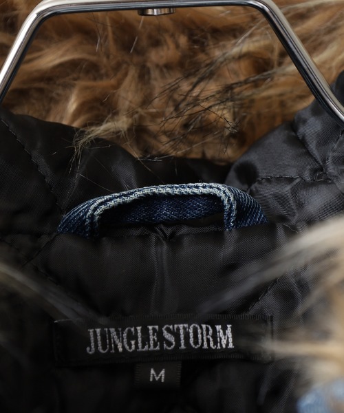 Jungle Storm(ジャングルストーム)の「JUNGLESTOTM デニム フードボンバーJ.K.(ブルゾン・メンズ・ブルー/ブラック・M/L)」の4枚目の写真
