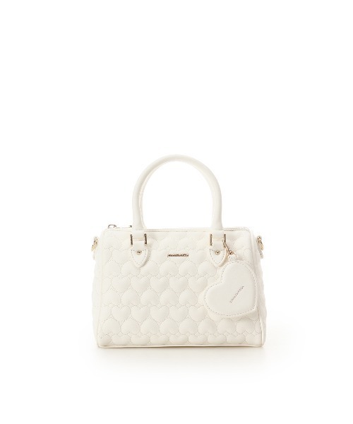 SAMANTHAVEGA（サマンサベガ）の「エターナルハートキルトボストンバッグ（ボストンバッグ・レディース・ピンク/ブラック/ホワイト・FREE）」の4枚目の写真