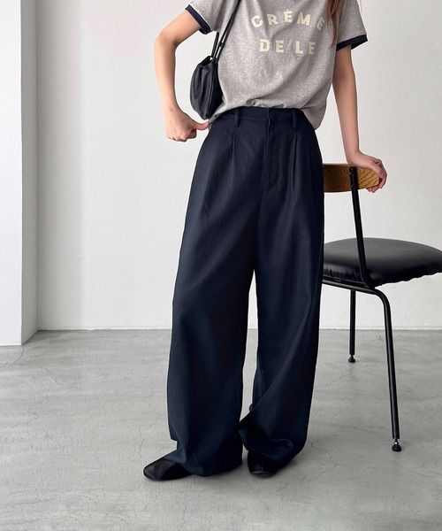 CANAL JEAN ワイドパンツ CANAL JEAN カットオフデニムワイドパンツ