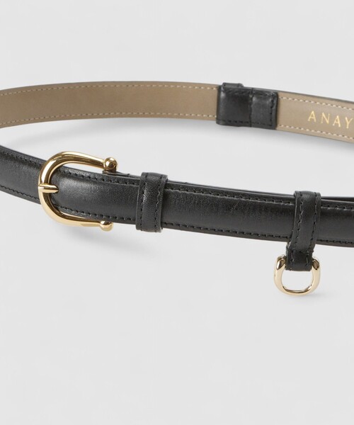 ANAYI(アナイ)の「Dリング付きスライドベルト(ベルト・レディース・ブラック/ブラウン・FREE)」の8枚目の写真