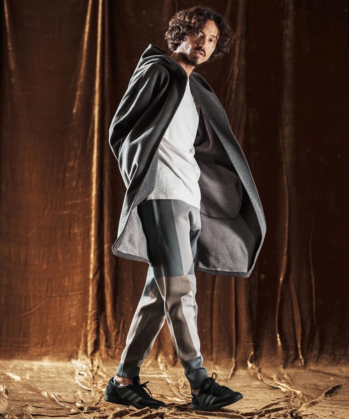 ANGENEHM（アンゲネーム）の「mj10982-Hooded Coatigan -Wool Blend Heavy Weight Fabric- フードコーディガン(AG05-019acf)（その他アウター・メンズ・チャコールグレー/ブラック/ブラウン・L/M/S）」の6枚目の写真