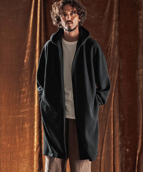 ANGENEHM（アンゲネーム）の「mj10982-Hooded Coatigan -Wool Blend Heavy Weight Fabric- フードコーディガン(AG05-019acf)（その他アウター・メンズ・チャコールグレー/ブラック/ブラウン・L/M/S）」の17枚目の写真
