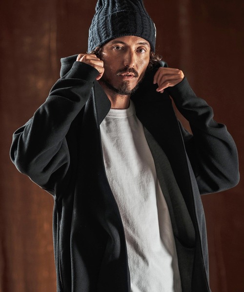 ANGENEHM（アンゲネーム）の「mj10982-Hooded Coatigan -Wool Blend Heavy Weight Fabric- フードコーディガン(AG05-019acf)（その他アウター・メンズ・チャコールグレー/ブラック/ブラウン・L/M/S）」の18枚目の写真